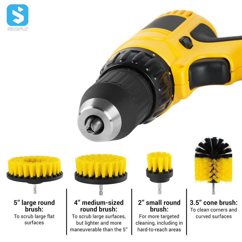 4 in 1 electric drill brush